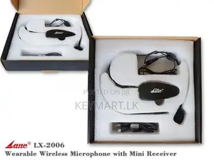 LANE Rechargeable UHF Wireless Head-Set Microphone (LX-2006)