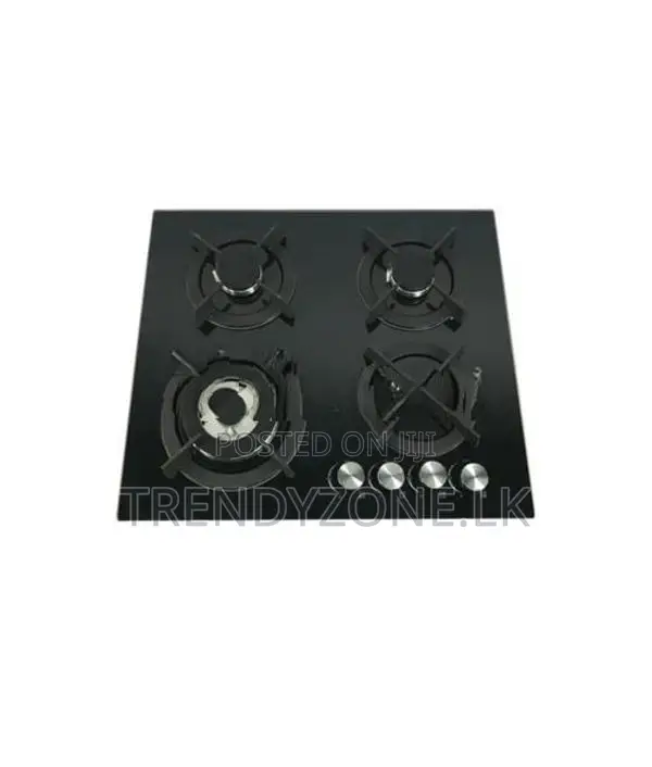Gas 04 Burner Hob -Domestic (Glass top)