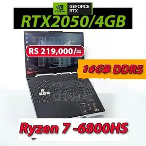 AMD Ryzen 7-6800HS\ 16GB DDR5 Ram\RTX™ 2050 / 4GB Graphics