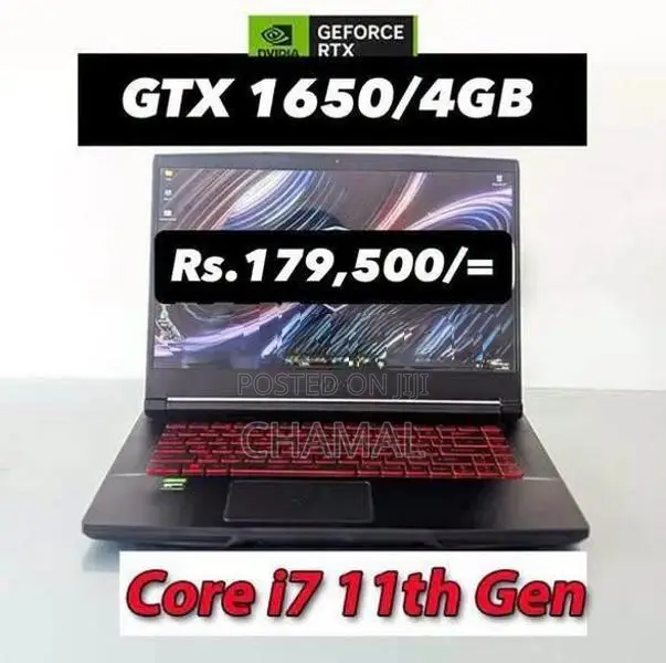 Core i7 - 11800H \8GB DDR4 Ram\512GB NVMe SSD\ GeForce GTX 1650/4GB