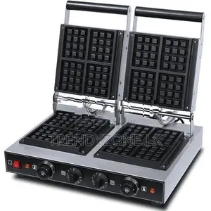 Industrial Double Square Waffle Maker