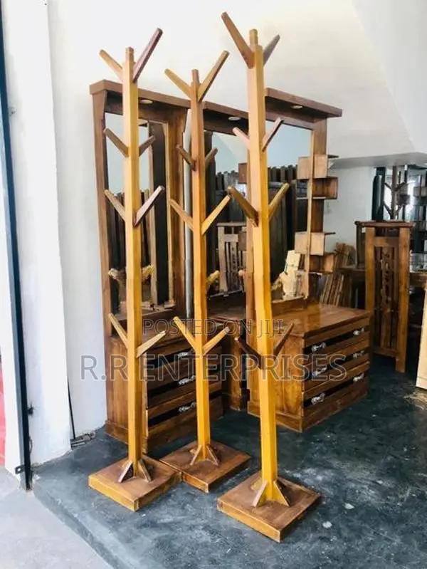 Wooden Cloth Rack .
