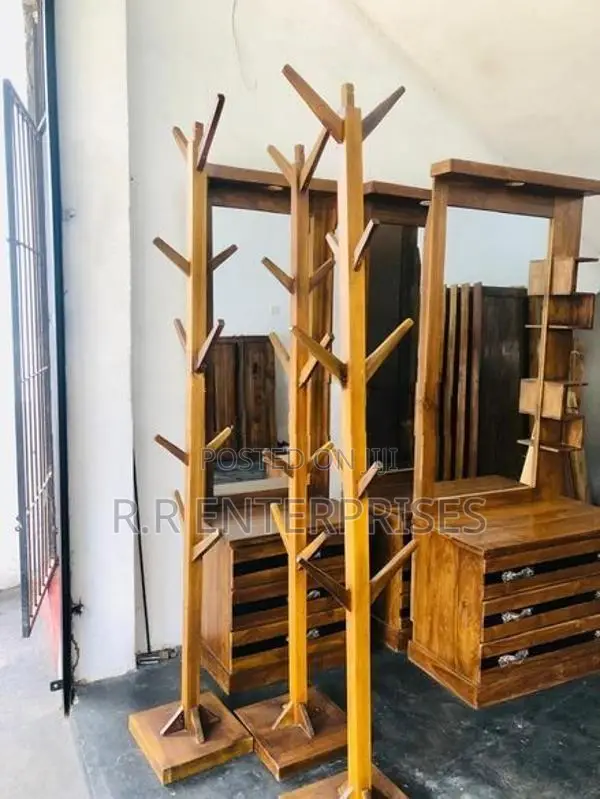 Wooden Cloth Rack .