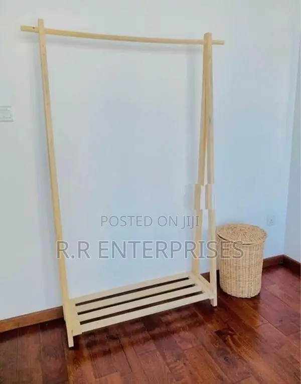 Wooden Cloth Hanging Rack .72"*42".