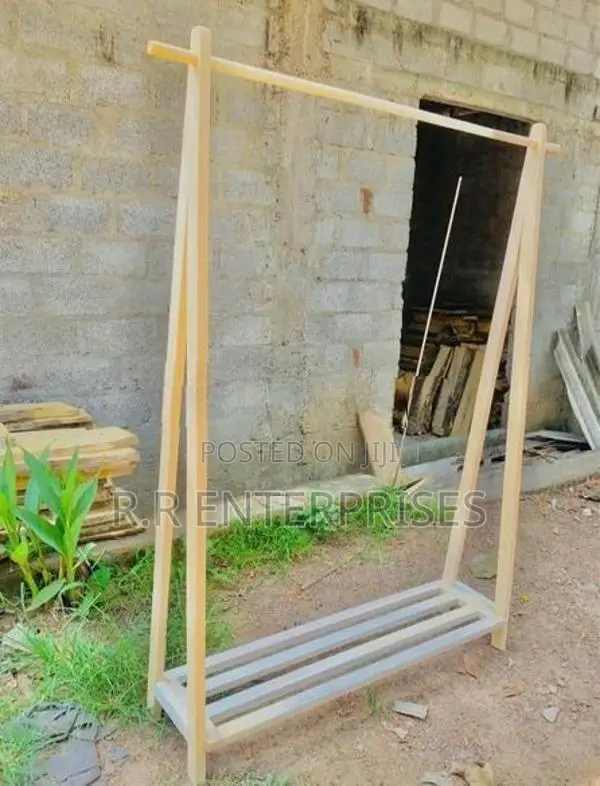 Wooden Cloth Hanging Rack .72"*42".