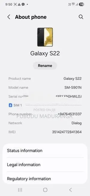 Samsung Galaxy S22 (Used)