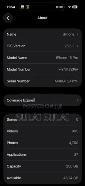 Apple iPhone 16 Pro (Used)