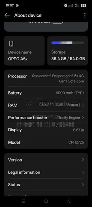 Oppo A5x (Used)