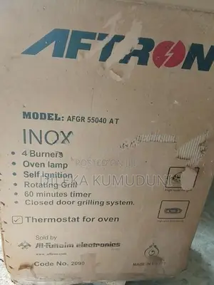 Aftron Afgr AT 4 Burner Gas Cooker With Oven