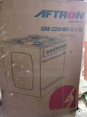 Aftron Afgr AT 4 Burner Gas Cooker With Oven