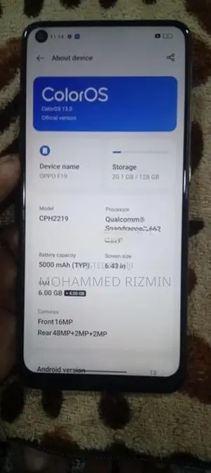 Oppo F19 (Used)