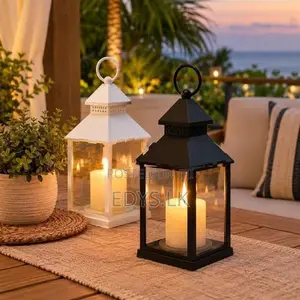 Plastic Lantern with Candle