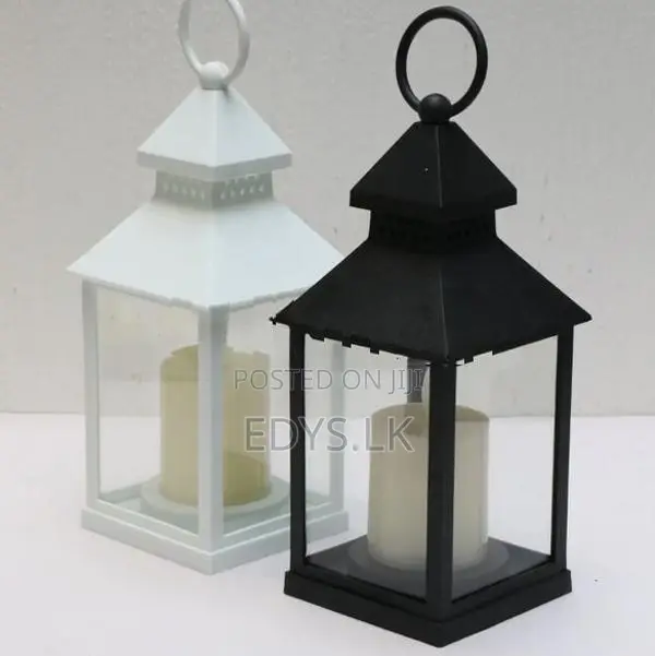 Plastic Lantern with Candle
