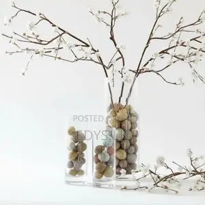 Clear Cylinder Glass Vase