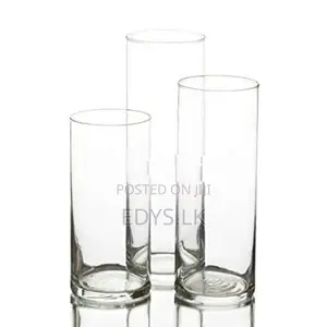 Clear Cylinder Glass Vase