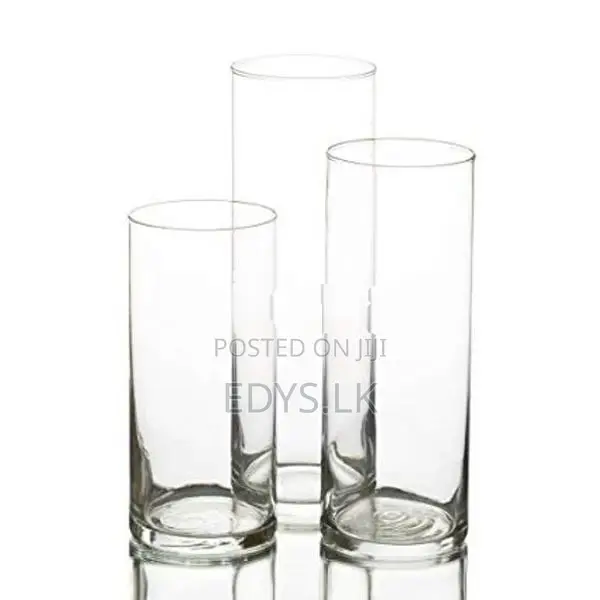 Clear Cylinder Glass Vase