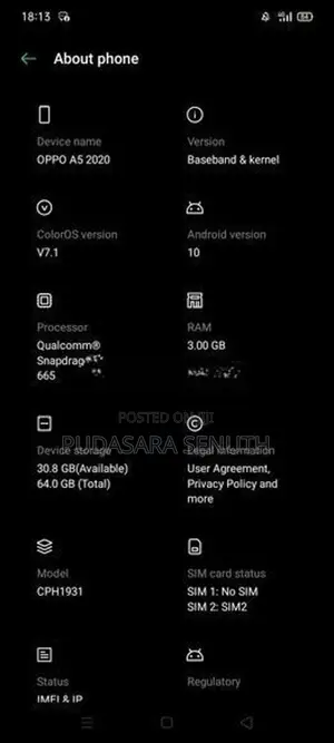 Oppo A5 (Used)