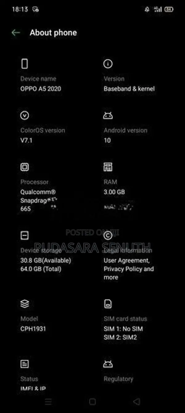 Oppo A5 (Used)