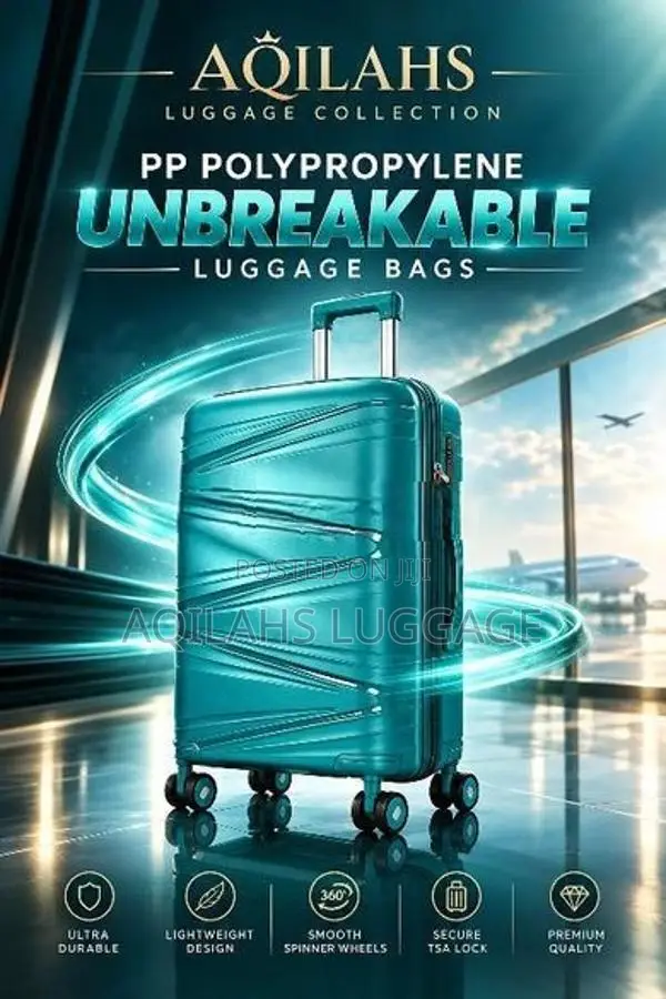 Unbreakable luggage bags pp sets