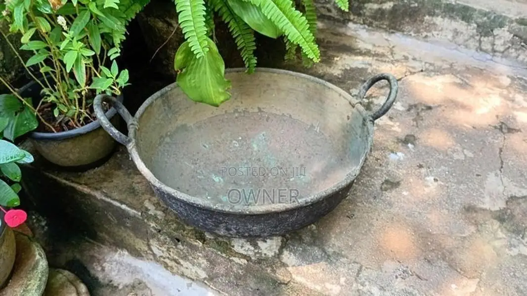 Large Antique Brass Pot