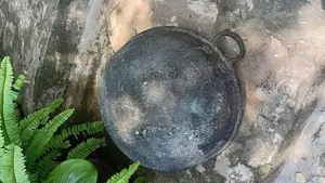 Large Antique Brass Pot