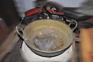 Large Antique Brass Pot
