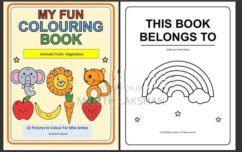 Kids Fun Colouring Book (Digital PDF)