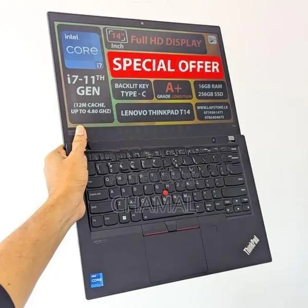 Lenovo ThinkPad T14 Core i7-11th Gen 8GB RAM 256GB SSD Laptop