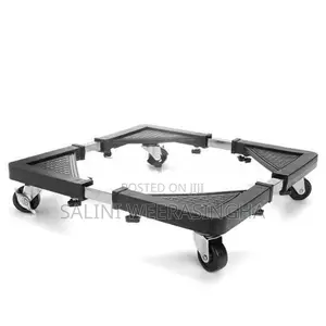 Movable Washing Machine Stand - Adjustable Fridge With 4 Wheels