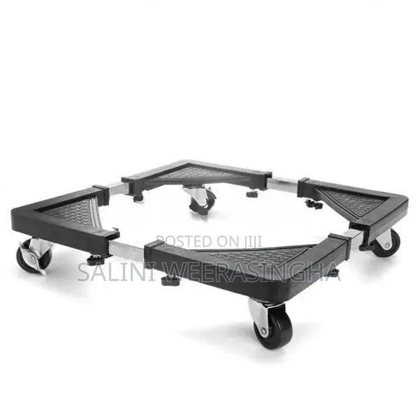 Movable Washing Machine Stand - Adjustable Fridge With 4 Wheels