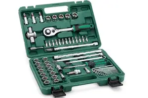 53 PCS Auto Repair Tool Kit - Socket Wrench Set Box