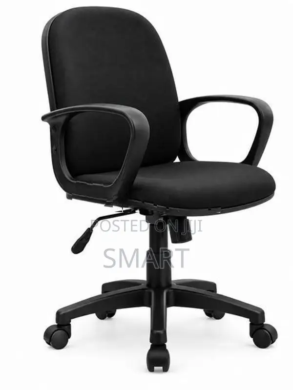 PIYESTRA Black EX Low Back Economy Gas Lift Chair -ECL001