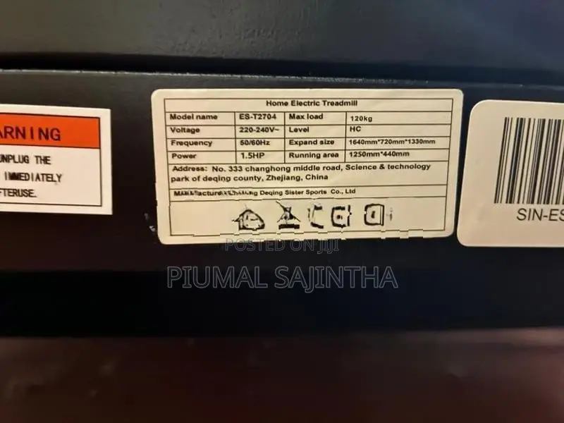 Singer 1.5HP Treadmill – 120kg