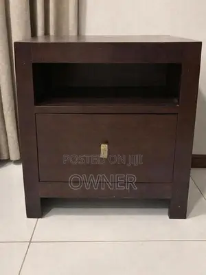 Mahogany - Custom Made Bedside Table with Drawer