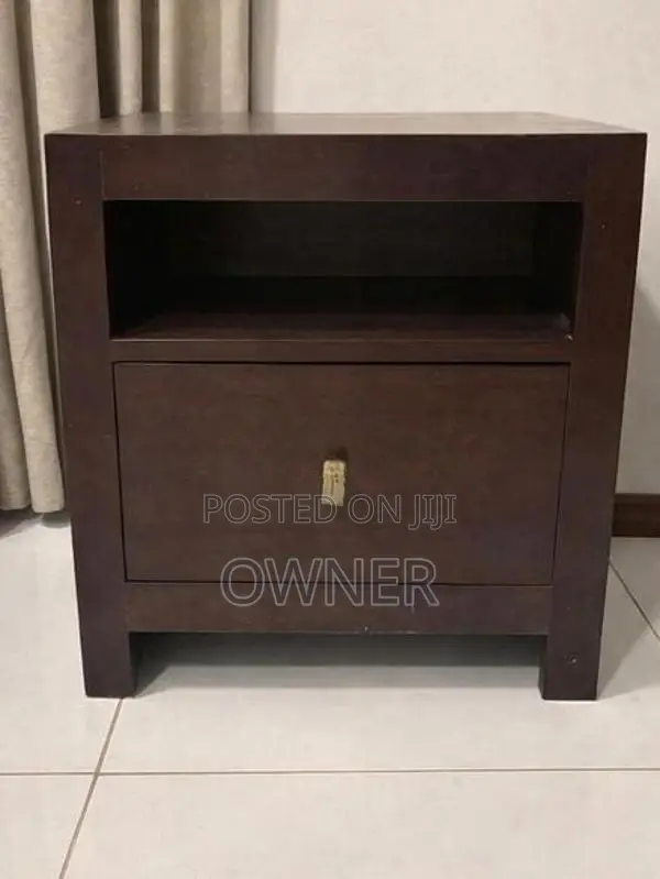 Mahogany - Custom Made Bedside Table with Drawer