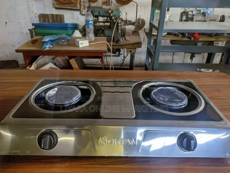 Oktan Infrared 2 Burner Gas Stove