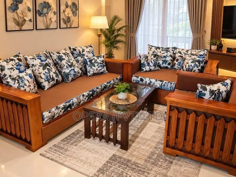 Wooden Sofa Set