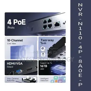 Imou POE NVR-N110-4P-8A0E-P 4 Port 10 Channel NVR