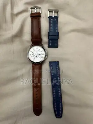 Fossil Grant 45mm Automatic Dark Brown Leather Watch (Dubai)