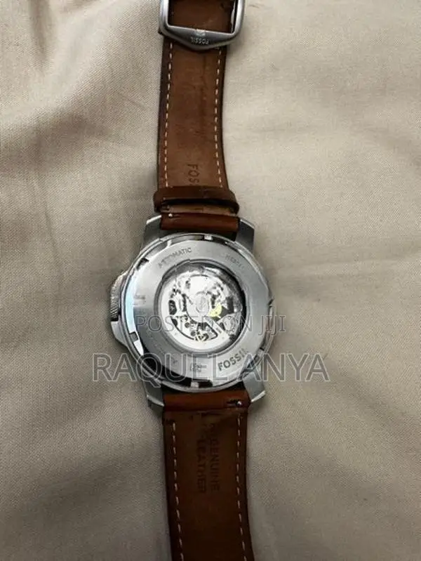 Fossil Grant 45mm Automatic Dark Brown Leather Watch (Dubai)