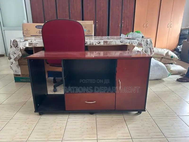 Office Table with Cupboards