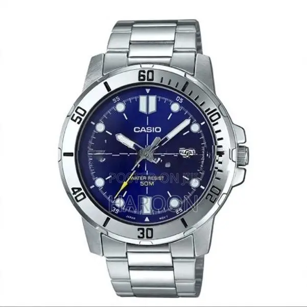 Casio Enticer MTP-VD01D-2EVUDF Blue Dial Silver
