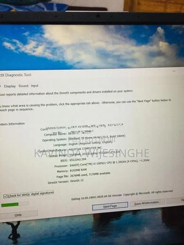 Asus Vibobook i3 10th Gen Laptop