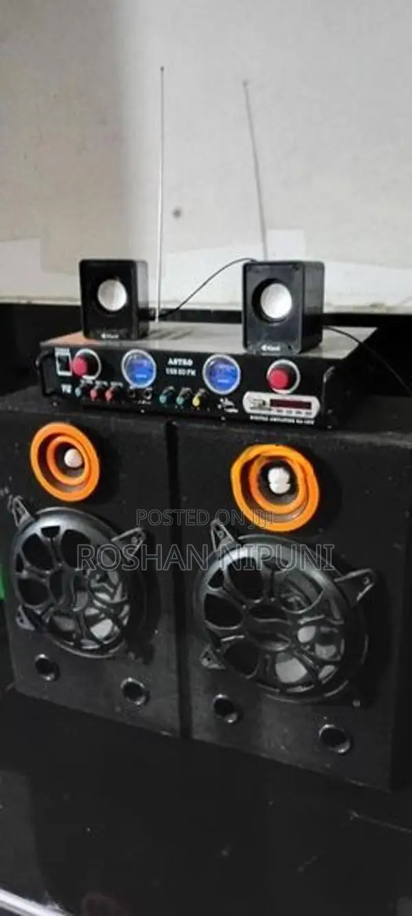 Astro AS-105FBT Speakers with Stereo Amplifier
