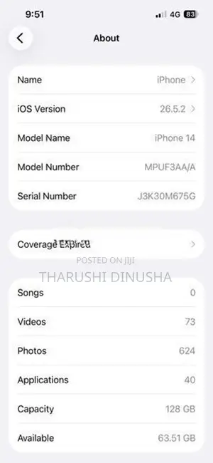 Apple iPhone 14 (Used)