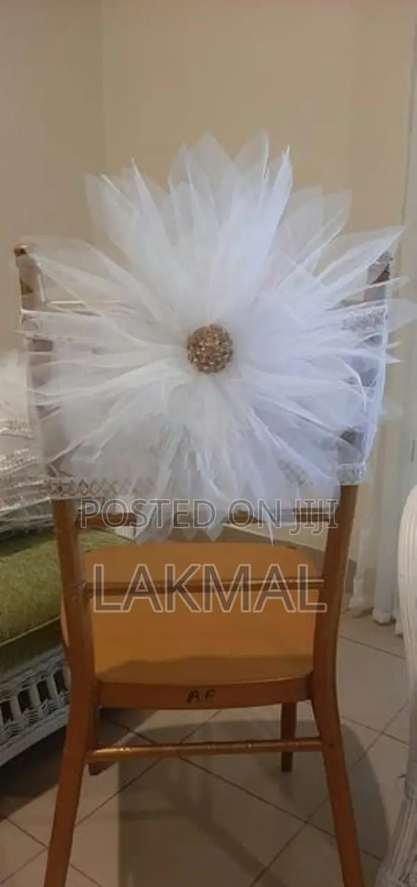 150x Handmade Luxury White Tulle Banquet Chair Decorations