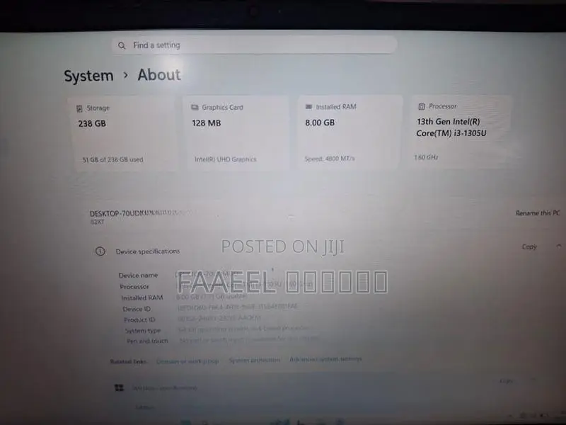 Lenovo Thinkpad i3 13 Generation
