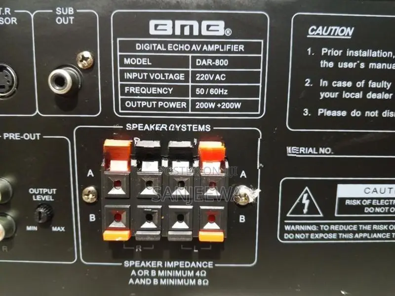 BMB DAR-800 Stereo Karaoke Amplifier Japan (400W RMS / 5800W Pmpo)