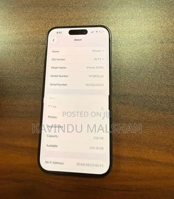 Apple iPhone 15 Pro 256GB (Used)