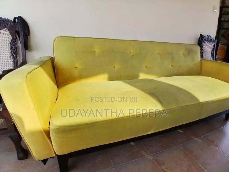 Yellow 4-Seater Sofa